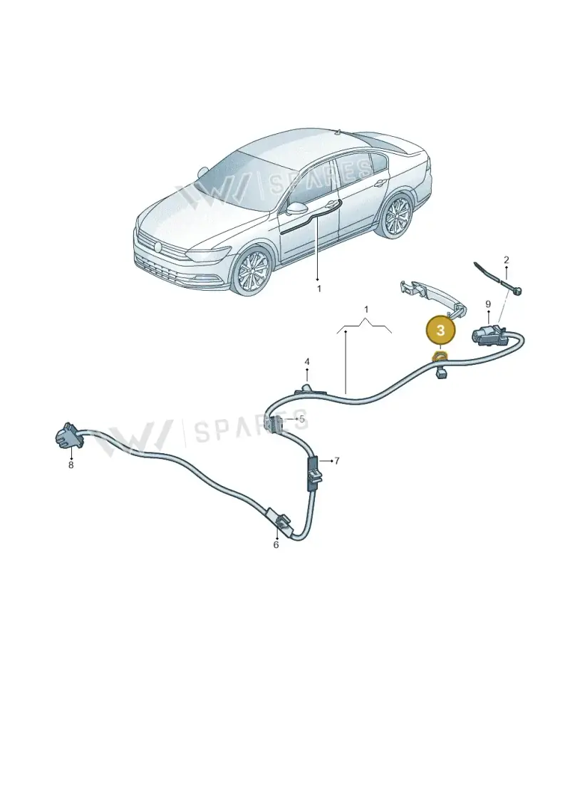 6VA971818B — Skoda Fabia (2021-2022) diagram 793972380, position 3