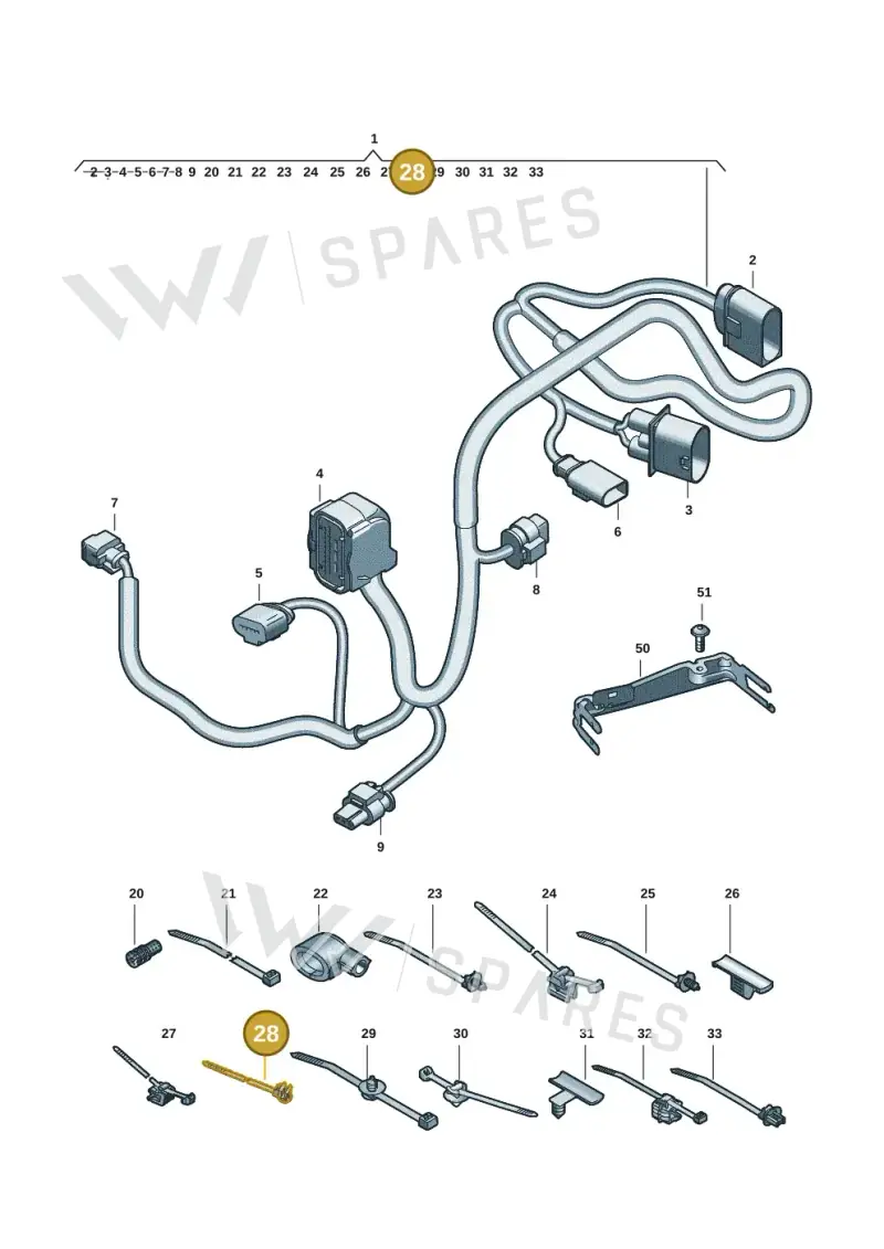 6VA971818B — Audi A5 Limousine (2024-2025) diagram 8wk972810, position 28