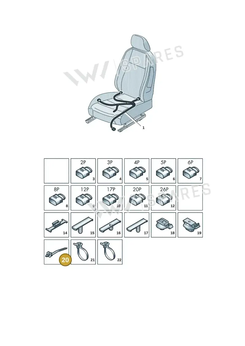 6VA971818 — Skoda Kodiaq (2024-) diagram 57x972250, position 20