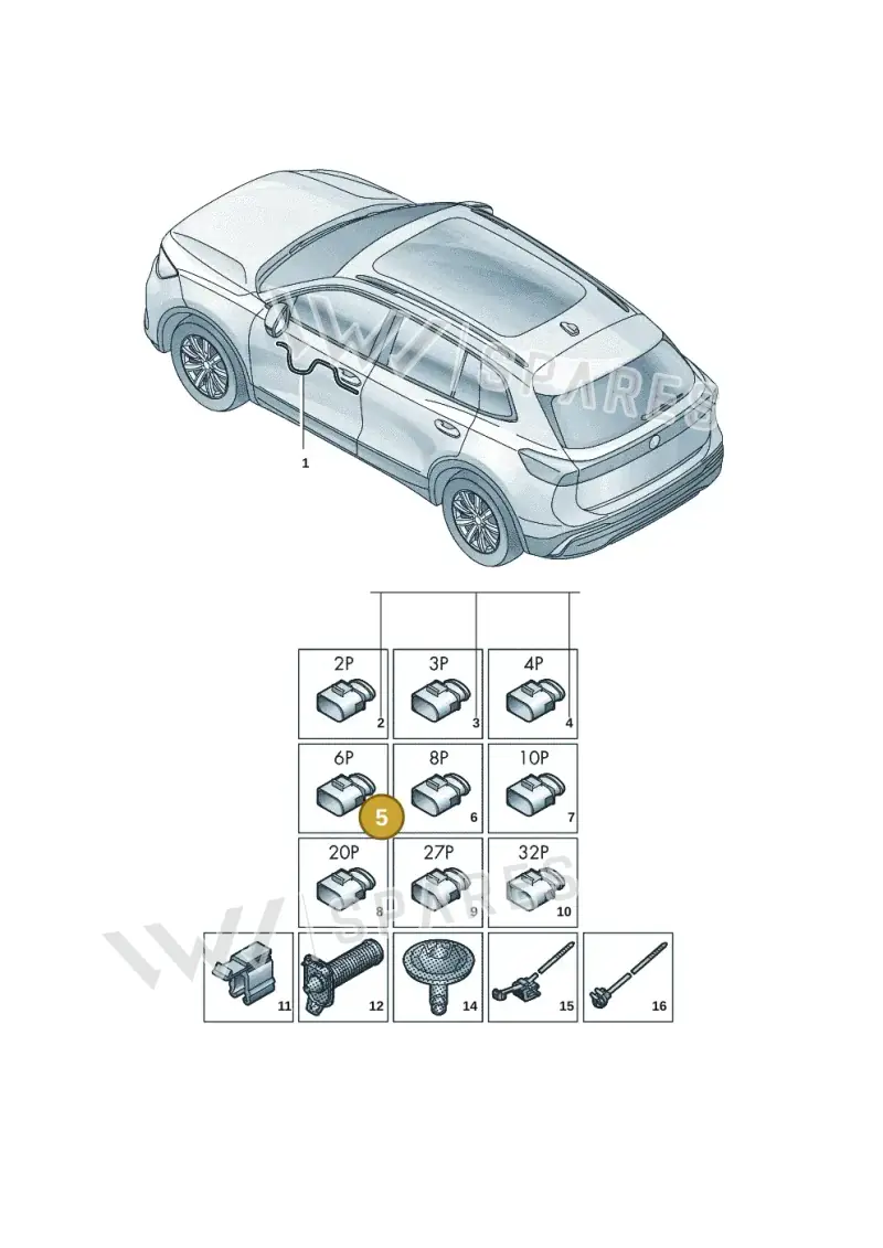 6VA971890D — Skoda Kodiaq (2024-2024) diagram 57x972300, position 5