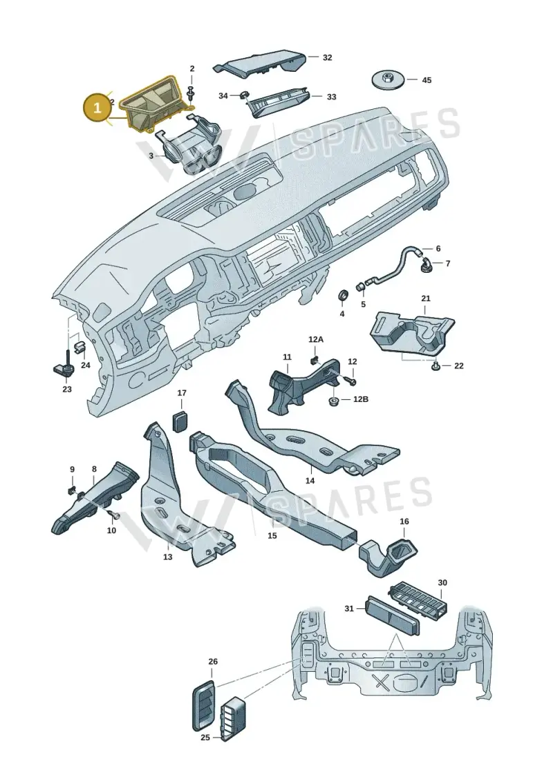 6VC819655A — Skoda Fabia (2021-2022) diagram 6vn819010, position 1