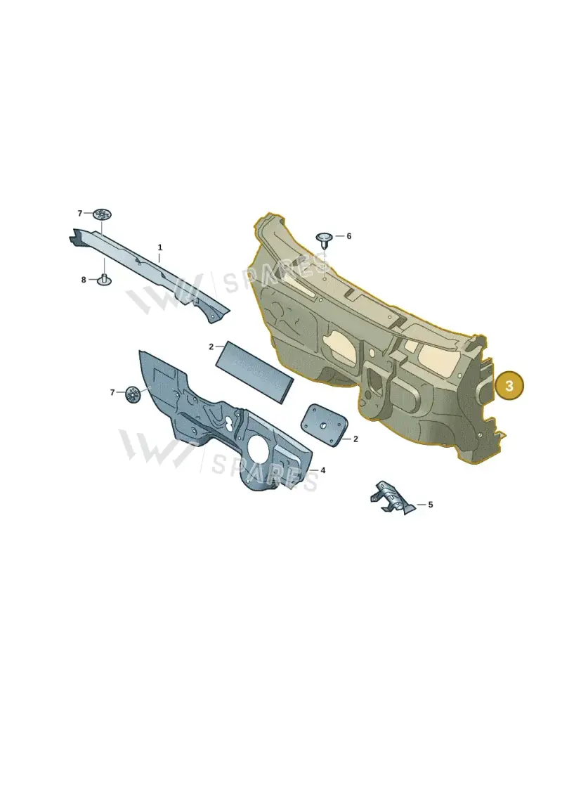 6VC863934A — Skoda Fabia (2021-2022) diagram 6vn863020, position 3