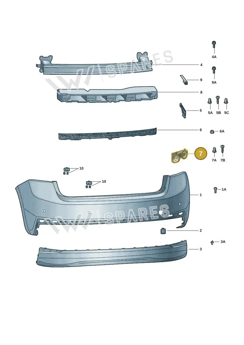 6VE807394A — Skoda Fabia (2021-2022) diagram 6vn807050, position 7