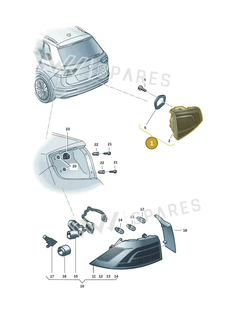 6VE945093A — Skoda Fabia (2021-2022) diagram 6vn945000, position 1