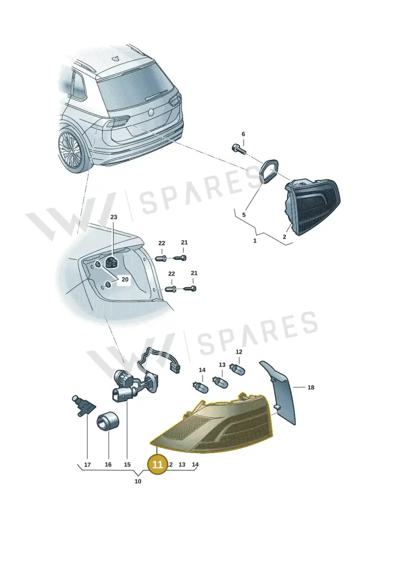 6VE945112 — Skoda Fabia (2021-2022) diagram 6vn945000, position 11