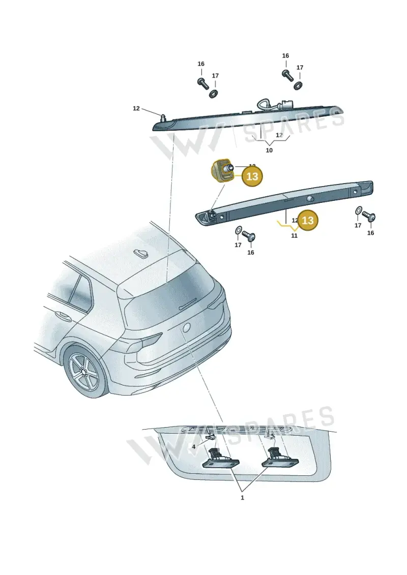 6VE945262 — Skoda Fabia (2021-2022) diagram 6vn943000, position 13