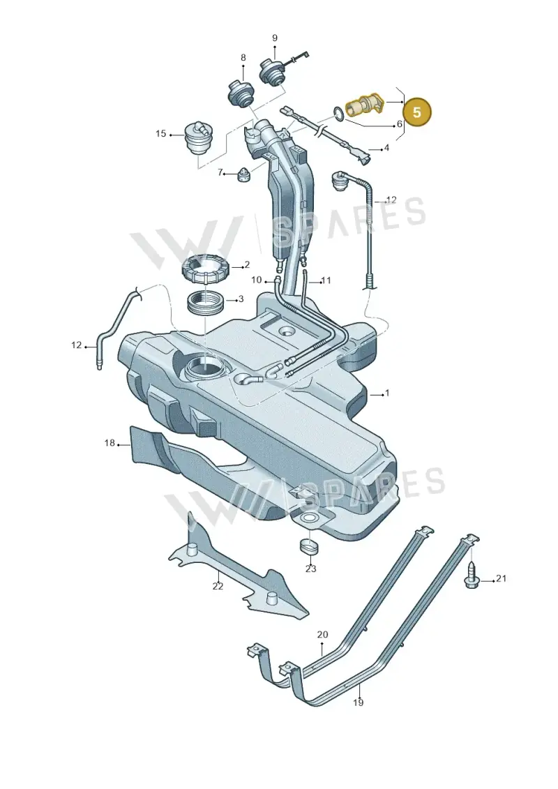 6X0201136 — Skoda ROOMSTER               06> (2006-) diagram 203201050, position 5