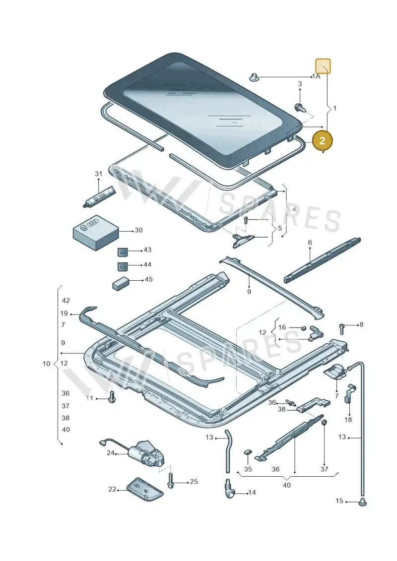 6X0877209 — Skoda Fabia Jingrui (2008-2014) diagram 662877100, position 2