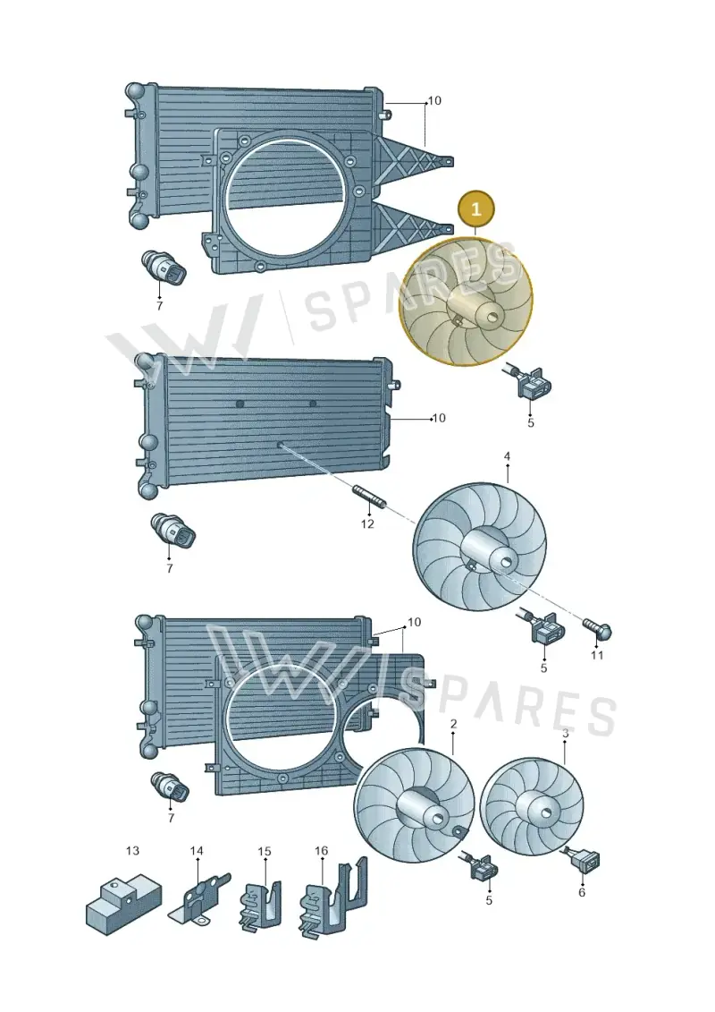 6X0959455F — Skoda FABIA/COMBI            05> (2004-) diagram 453959500, position 1