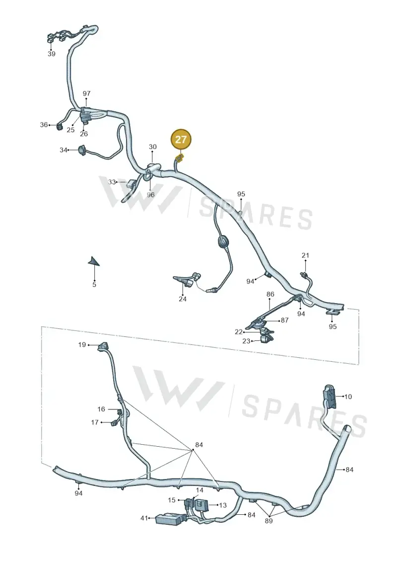 6X0972773 — Skoda Yeti (2013-2017) diagram 666971940, position 27