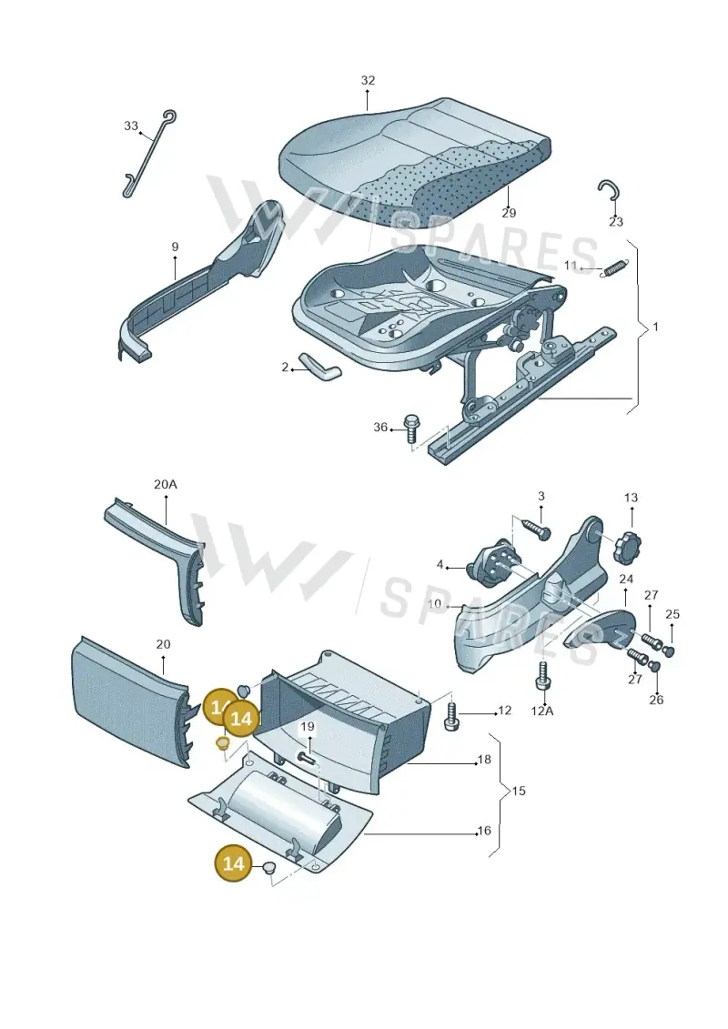 6Y0882331 — Skoda Roomster (2010-2015) diagram 481881000, position 14