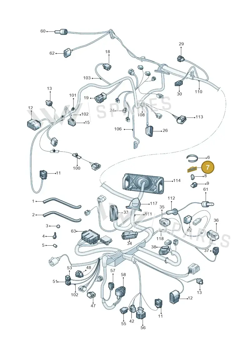 6Y0971850 — Skoda Fabia Jingrui (2008-2014) diagram 662971810, position 7