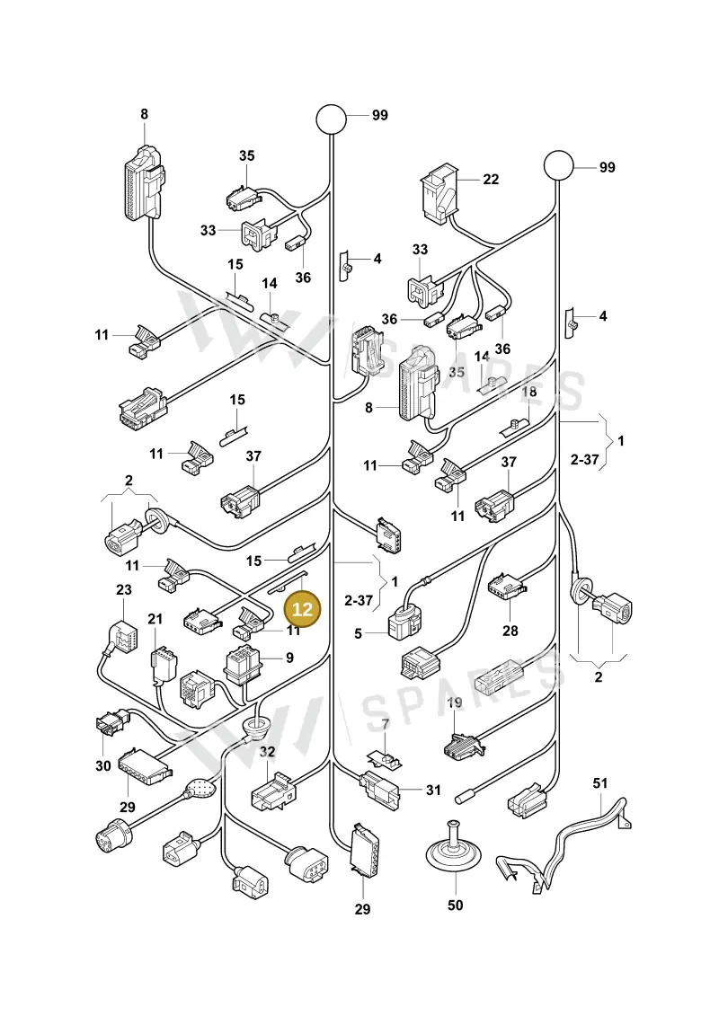 6Y0971850 — Skoda Rapid Spaceback (2014-2022) diagram 782972010, position 12