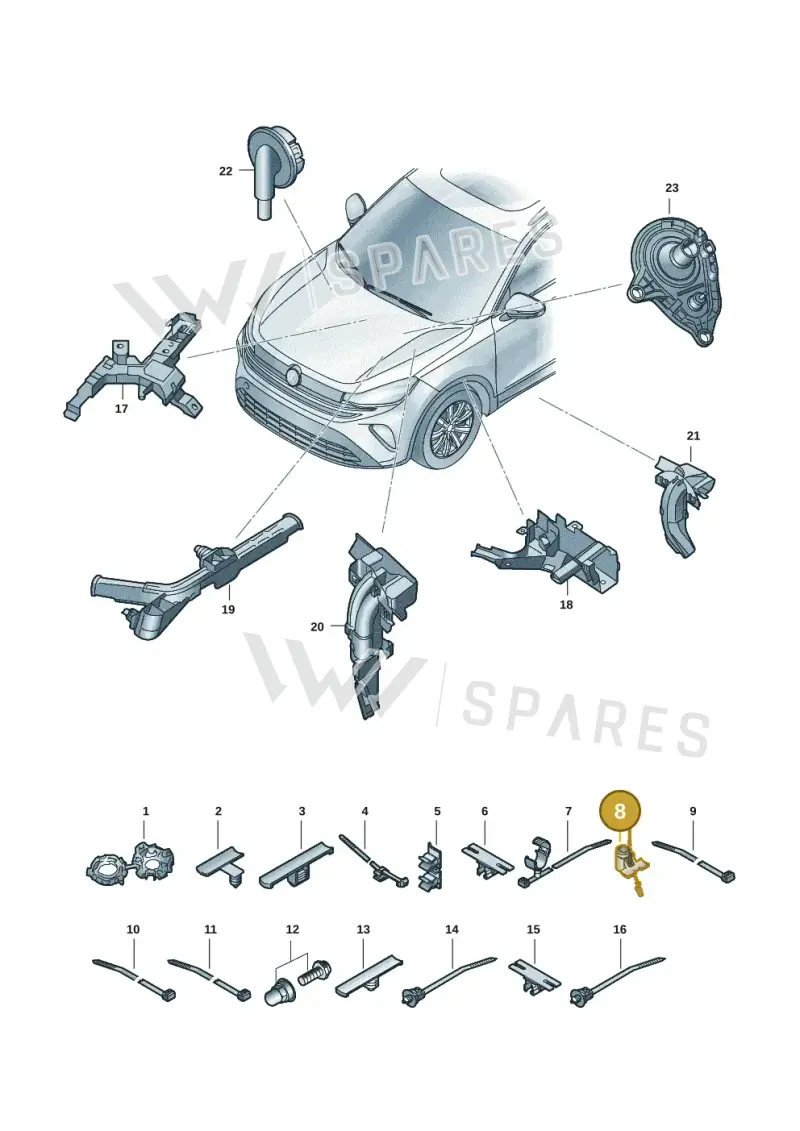 6Y0971850 — Skoda Kodiaq (2024-) diagram 57x971801, position 8