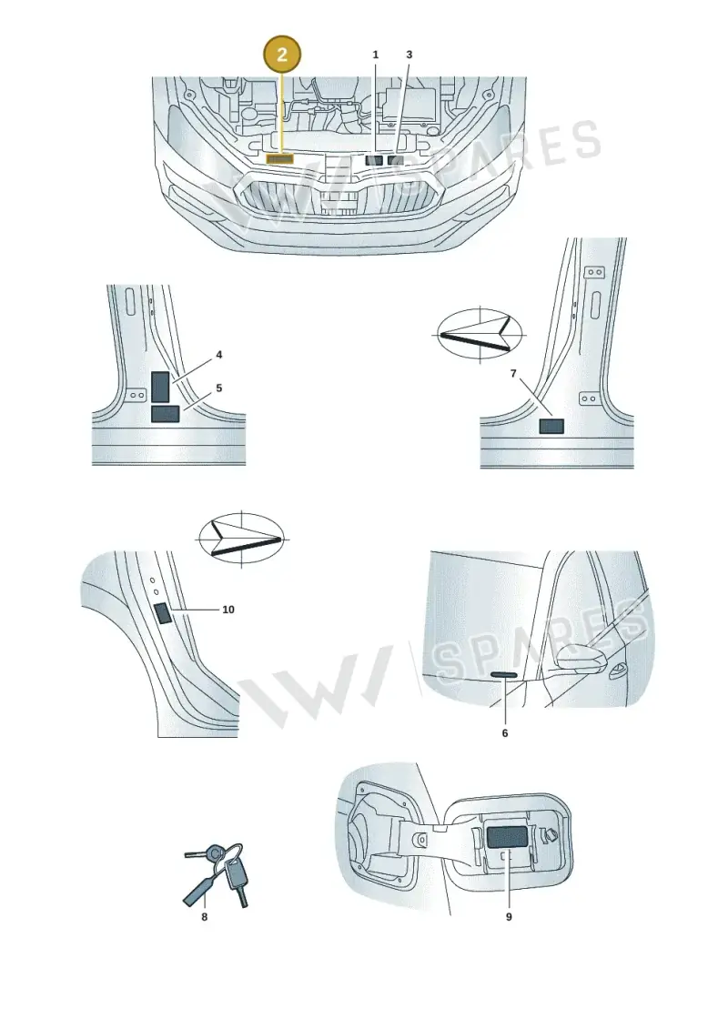 701010002AA — Skoda Fabia (2021-) diagram 6vn010000, position 2