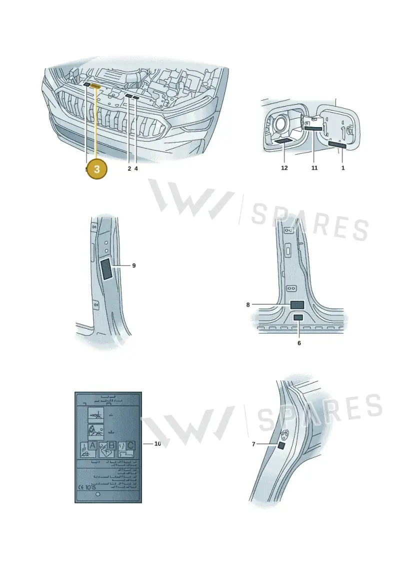 701010002AA — Skoda Kodiaq (2024-) diagram 57h010010, position 3
