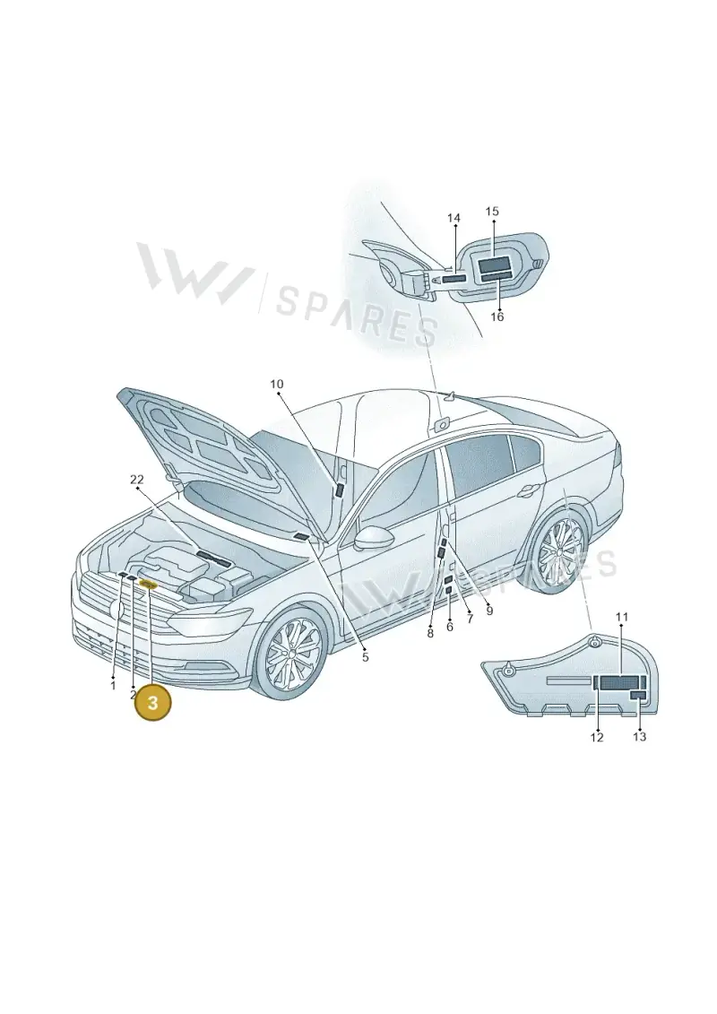 701010690B — Skoda Superb Combi (2015-2024) diagram 851010000, position 3