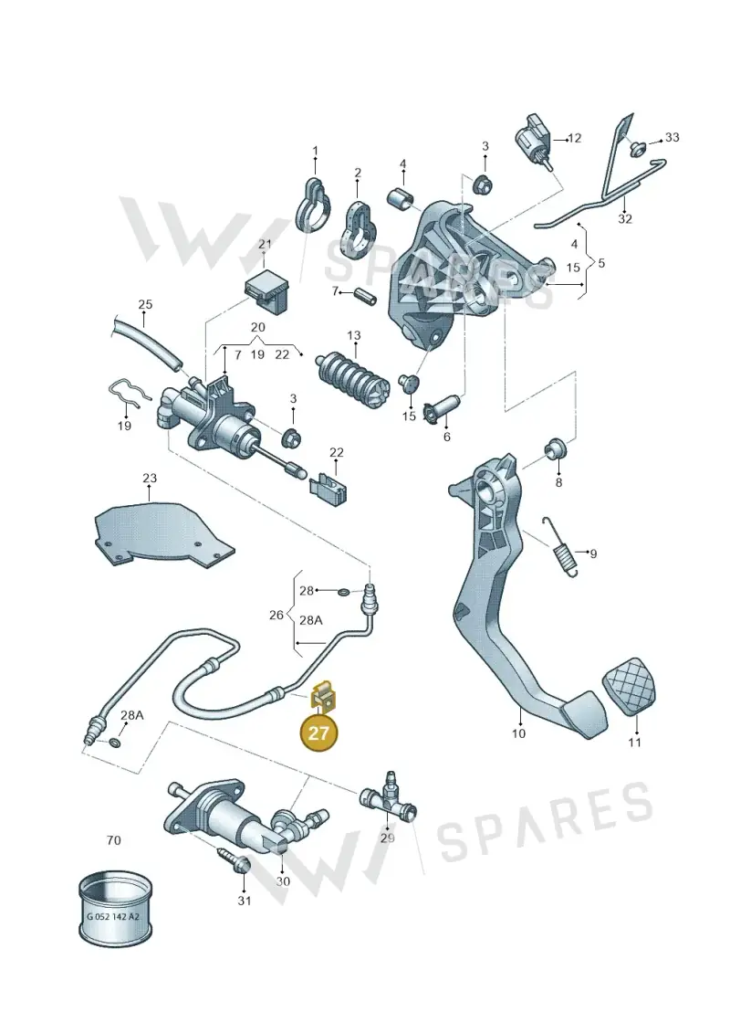 701611767B — Skoda Roomster (2010-2015) diagram 672721250, position 27
