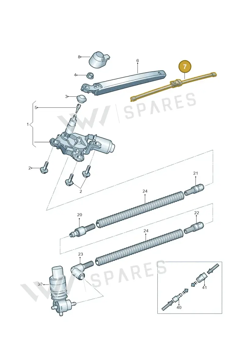 7E0955425 — Skoda Fabia Scout (2010-2014) diagram 632955300, position 7