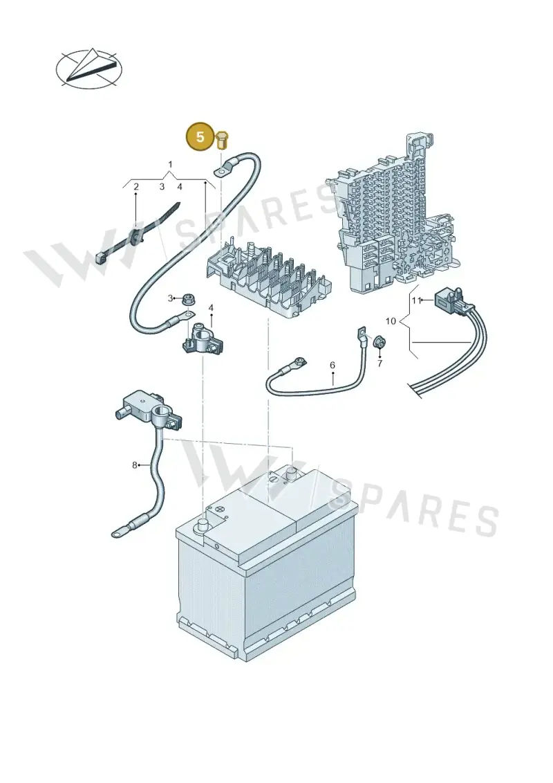 7H0972501A — Skoda Enyaq (2020-) diagram 11a971005, position 5