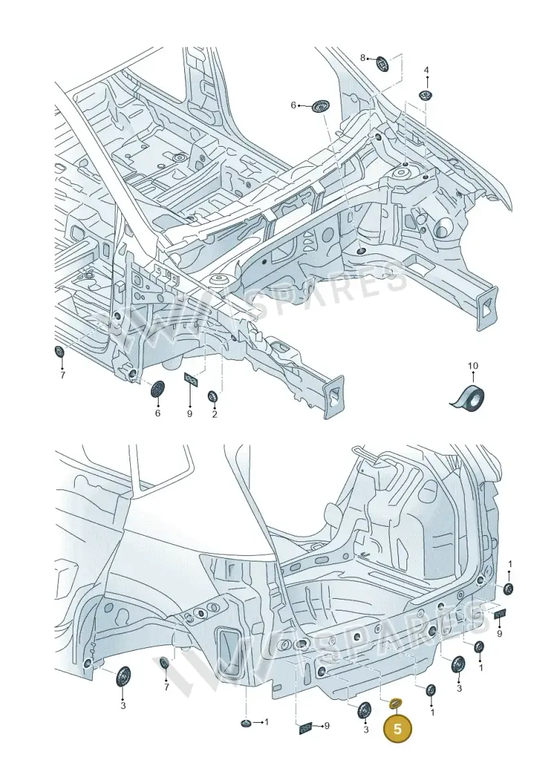 7L0899185 — Skoda Karoq (2017-2022) diagram 893803350, position 5