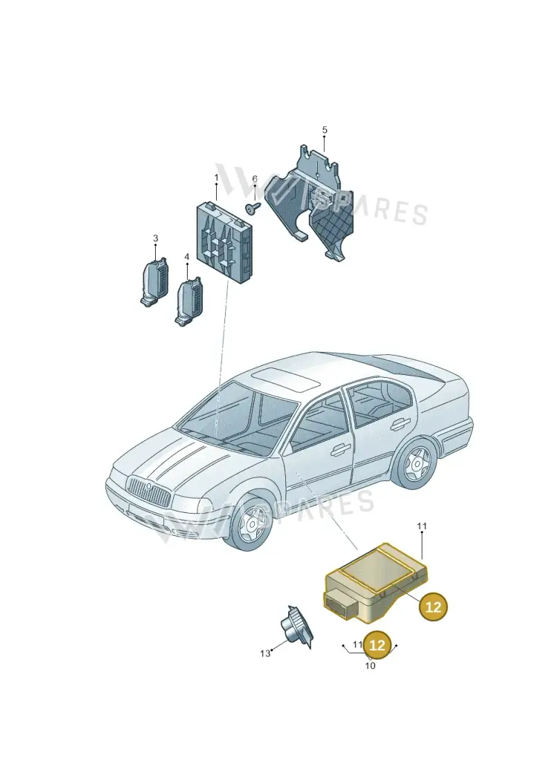 7L6972108 — Skoda Rapid (2012-2022) diagram 740937210, position 12
