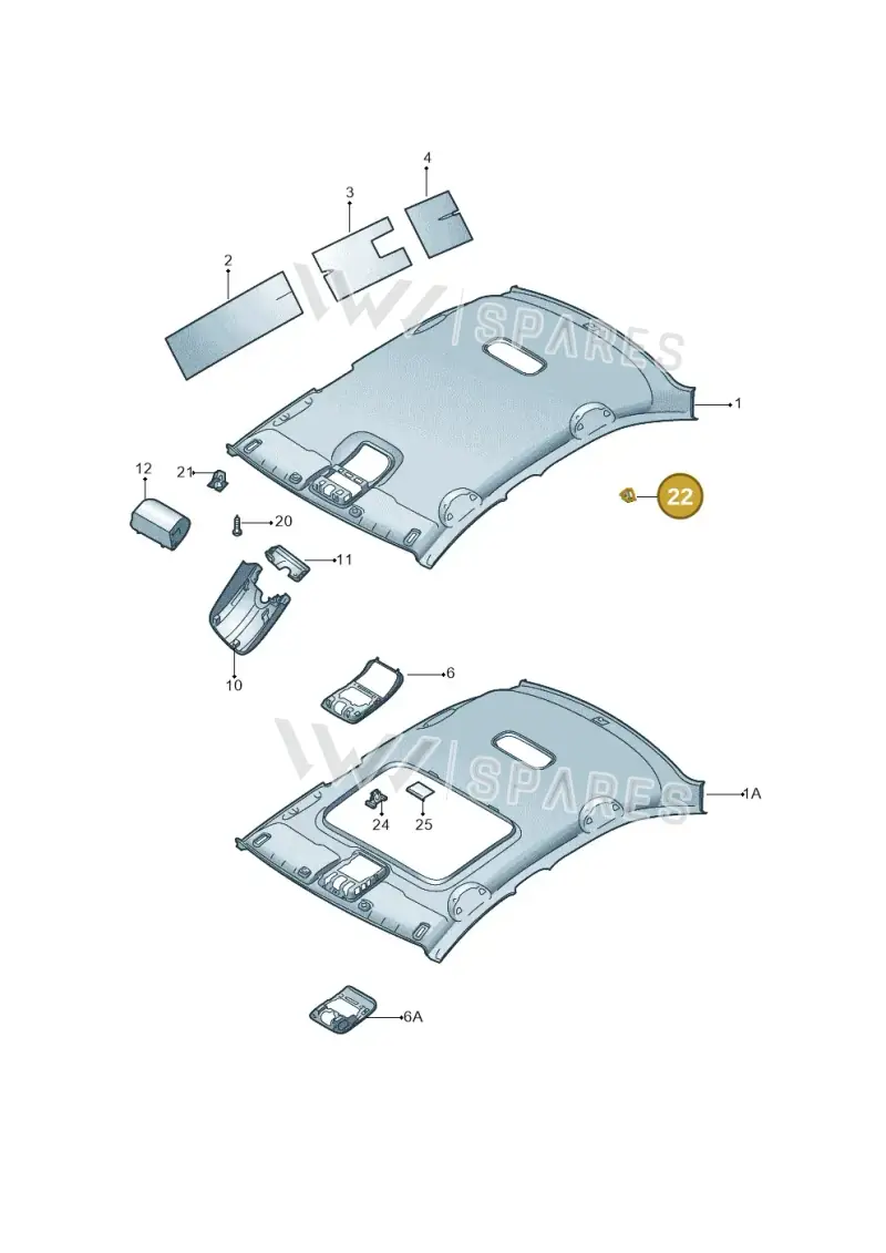 7M0868563 — Skoda Octavia (2017-2020) diagram 753867550, position 22