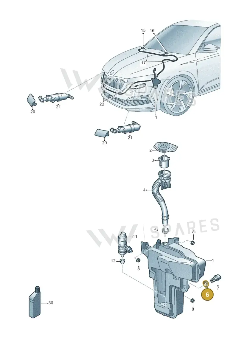 7M0919382 — Skoda Fabia (2021-) diagram 584955010, position 6