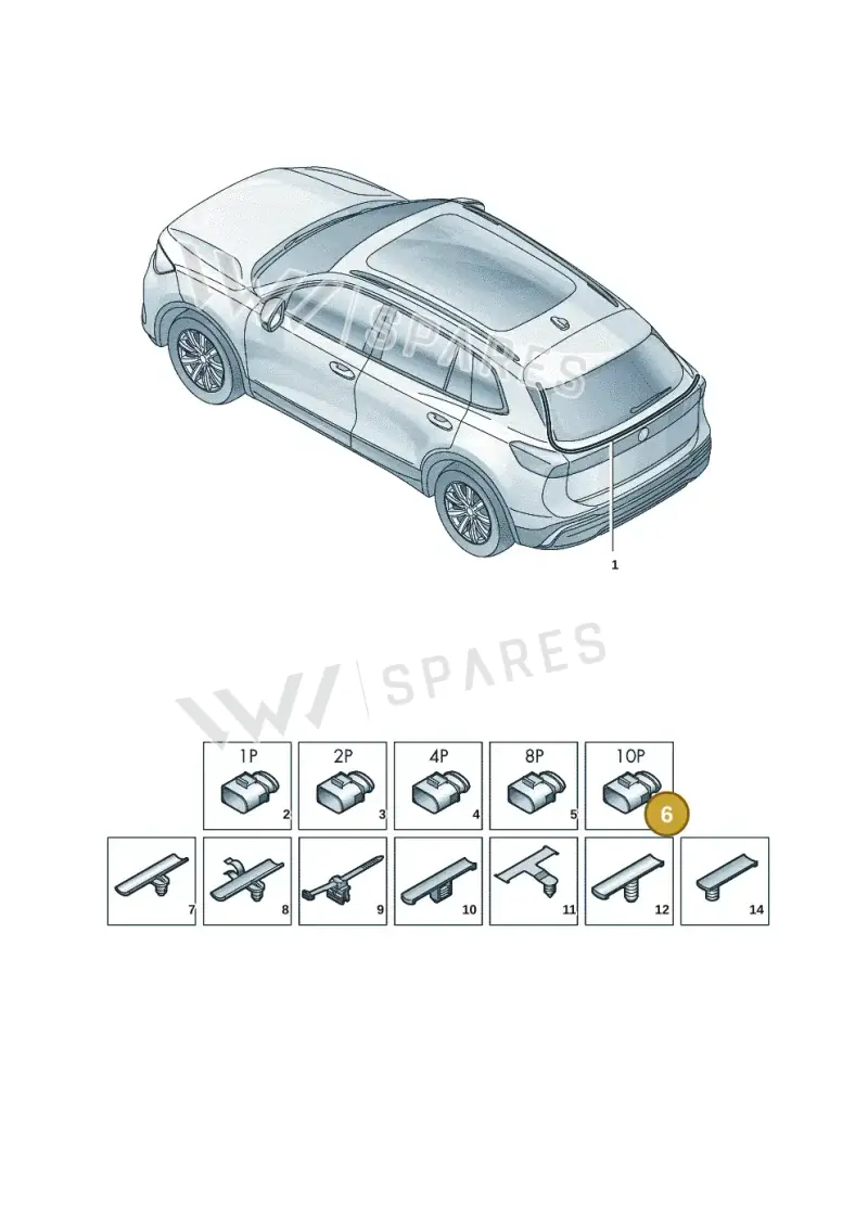 7P0972735 — Skoda Kodiaq (2024-) diagram 57x972810, position 6