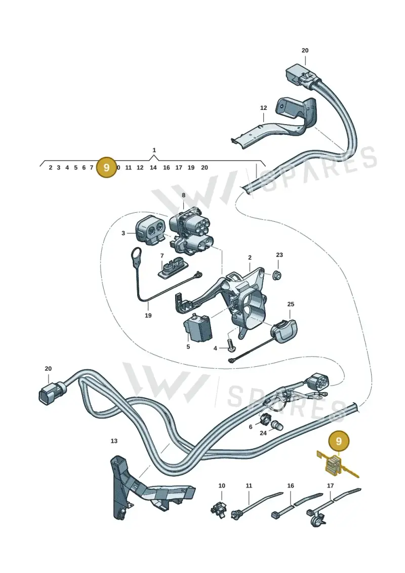 7P5957818 — Skoda Kodiaq (2024-) diagram 57x970150, position 9