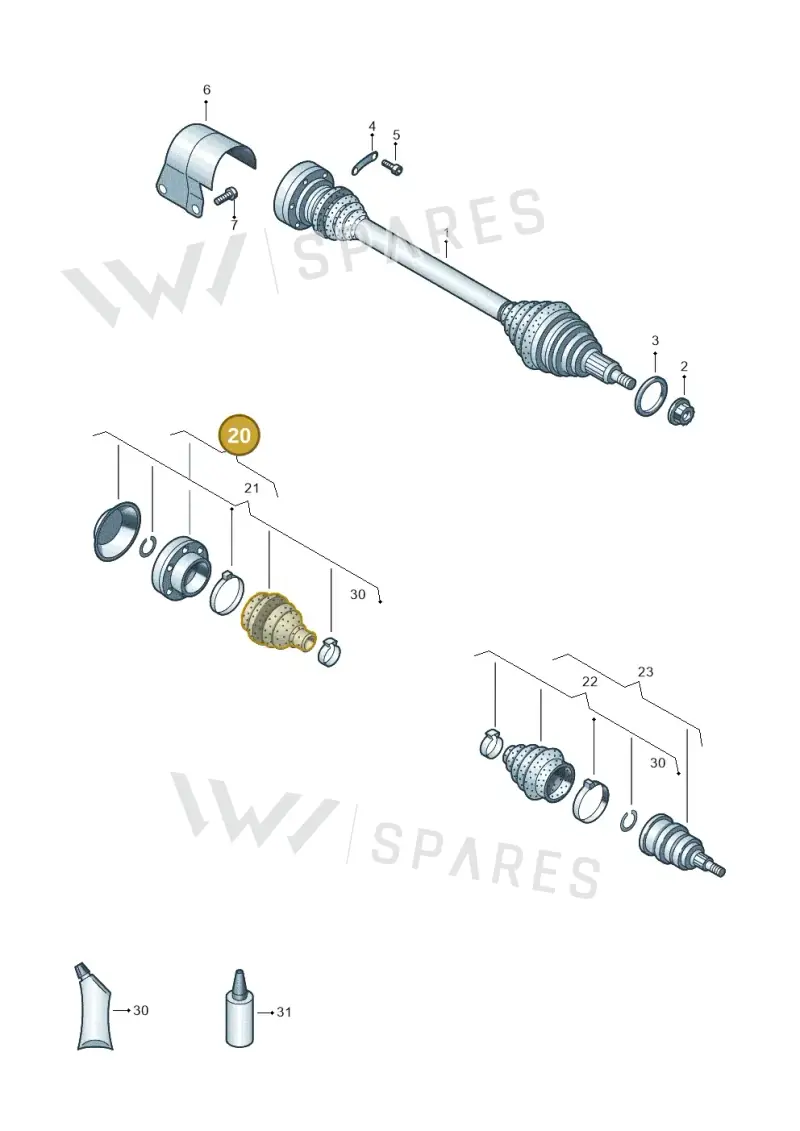 81A498103AX — Skoda Kamiq (2019-) diagram 837407440, position 20