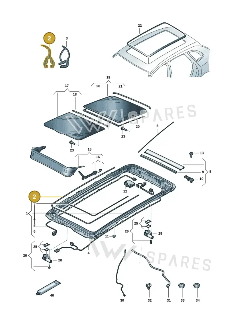 85H877460A — Skoda Kodiaq (2024-) diagram 57h877000, position 2