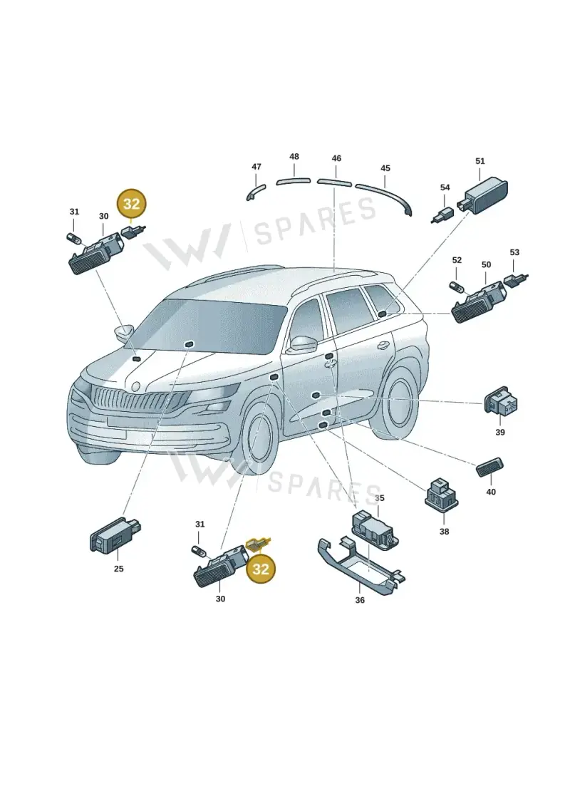 893971632 — Skoda Kodiaq (2018-2022) diagram 804947006, position 32