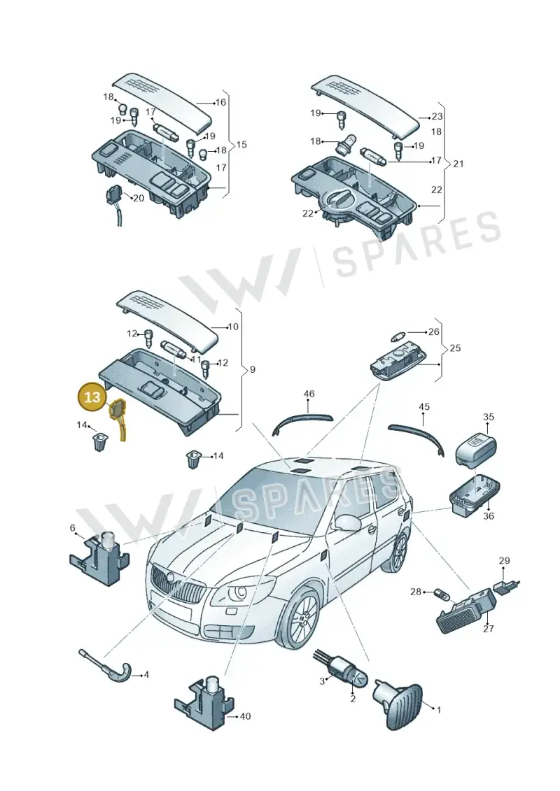 893971633 — Skoda Fabia (2014-2022) diagram 797947000, position 13
