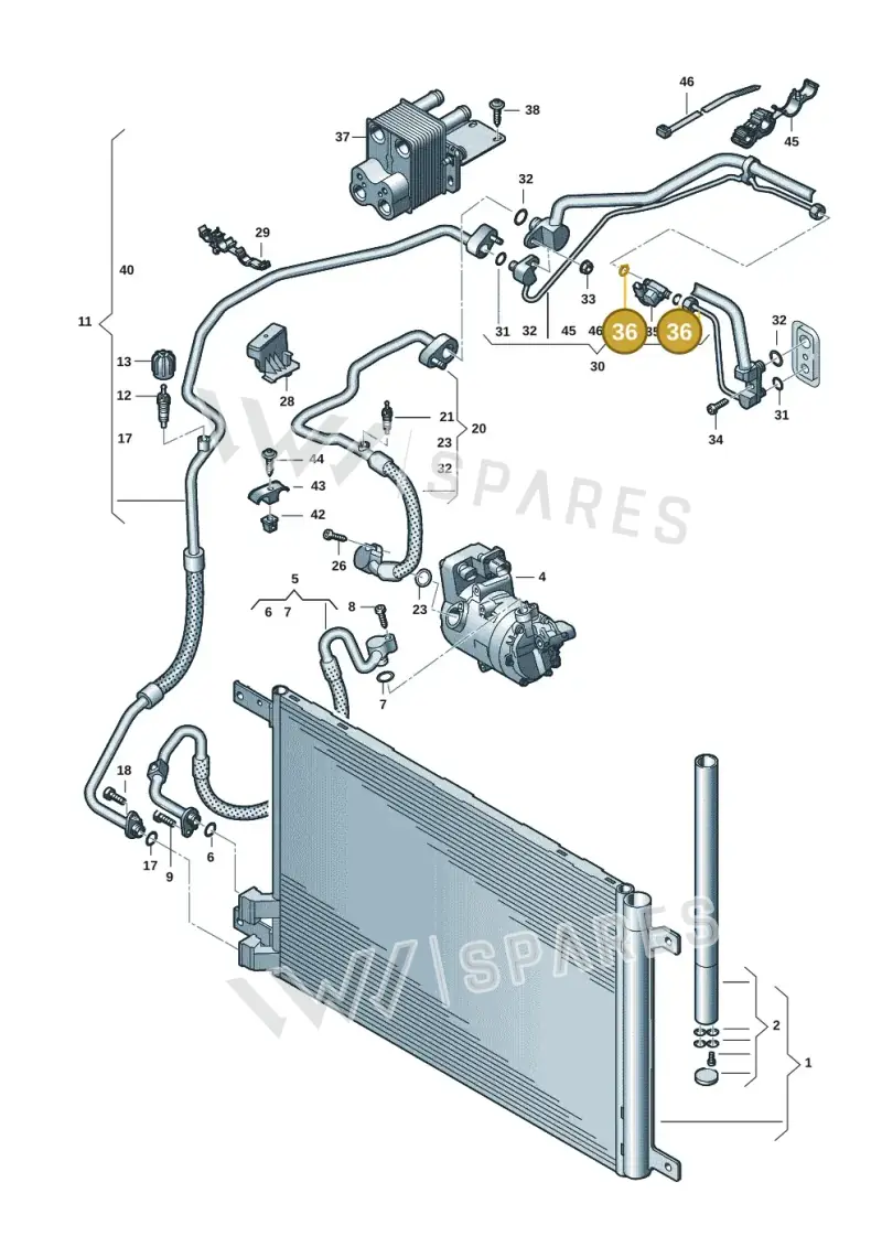 8A0260749AK — Skoda Superb Combi (2023-) diagram 3p0260060, position 36