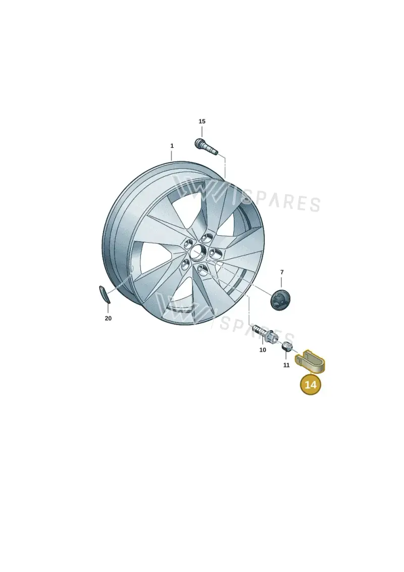 8D0012244A — Skoda Kodiaq (2024-) diagram 57h601070, position 14