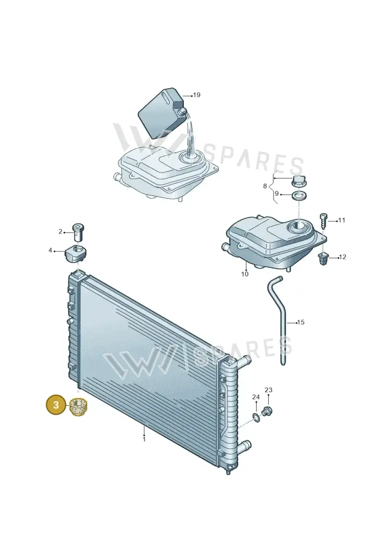 8D0121275 — Skoda SUPERB                 02> (2001-) diagram 404121700, position 3