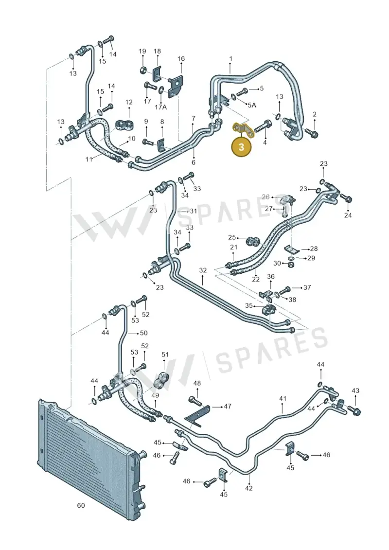 8D0317829N — Skoda SUPERB                 02> (2001-) diagram 221317600, position 3