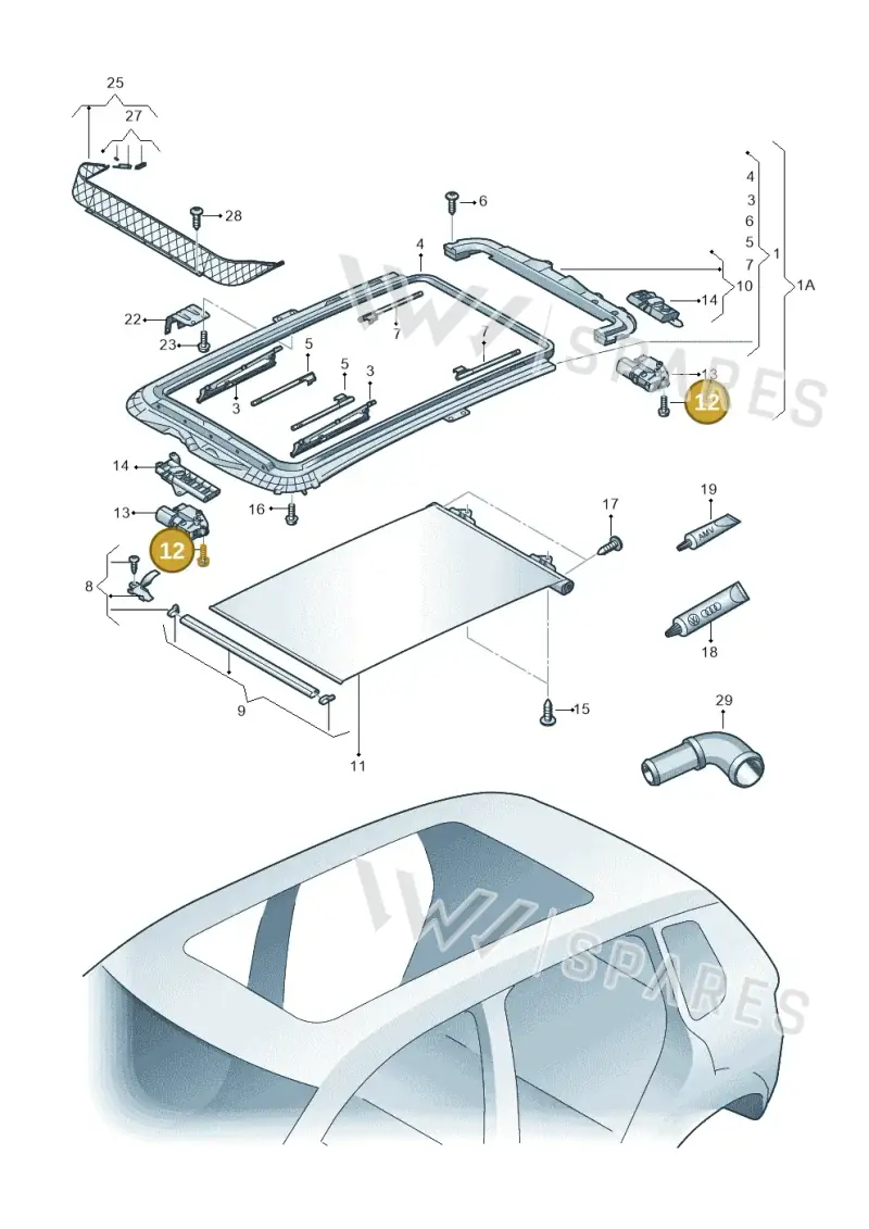 8D9877721 — Skoda Yeti (2013-2017) diagram 666877100, position 12