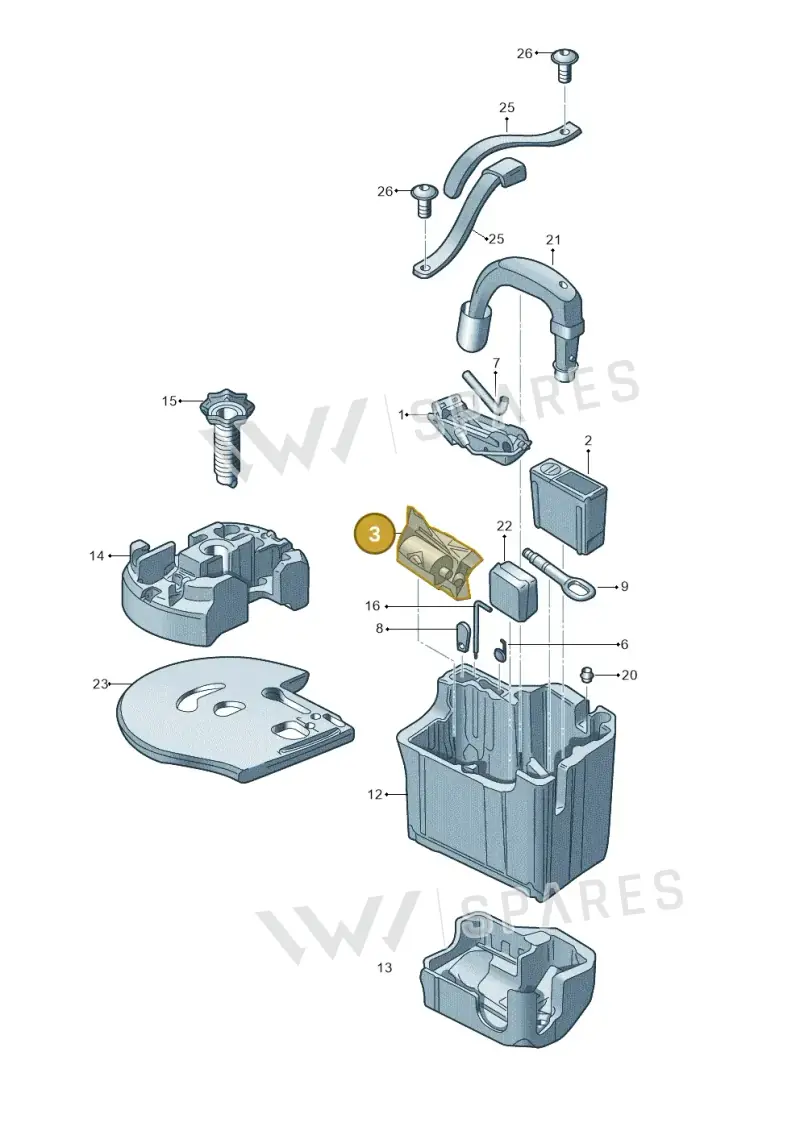 8E0012619 — Skoda Yeti (2013-2017) diagram 666011100, position 3