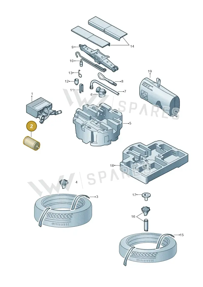 8E0012619A — Skoda Octavia (2019-2024) diagram 585012000, position 2