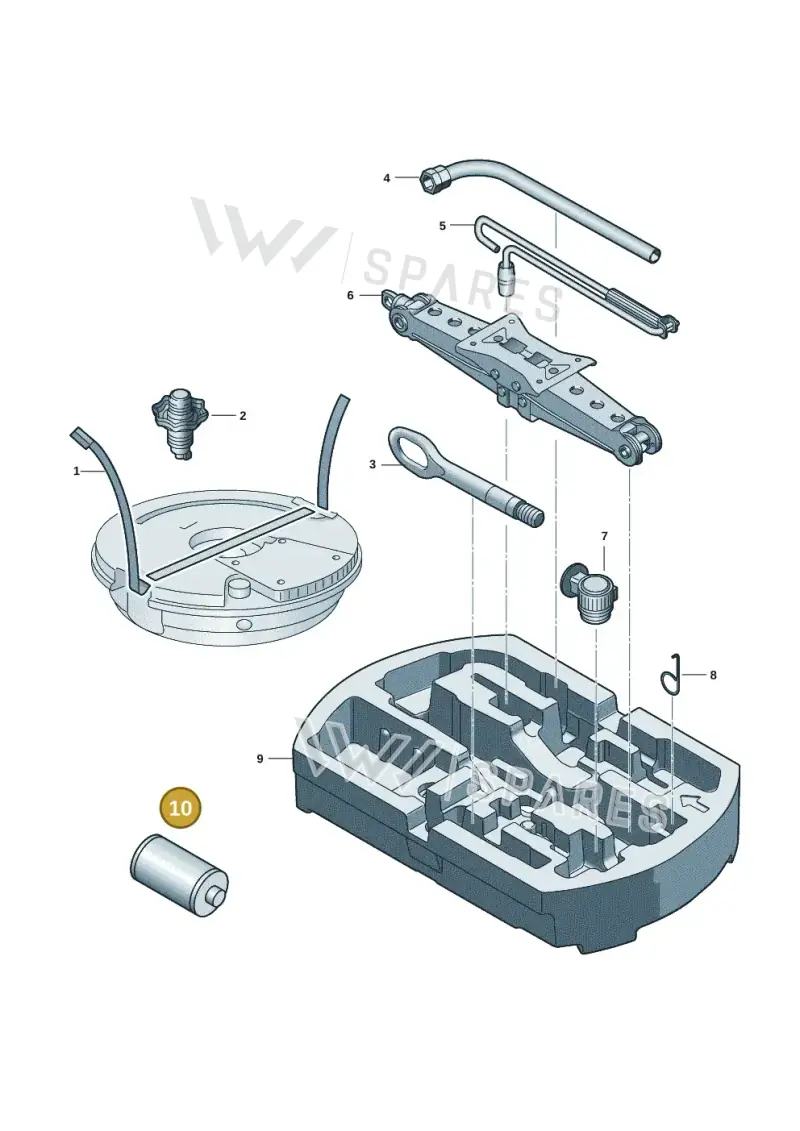 8E0012619A — Skoda Superb Combi (2023-) diagram 3p0012000, position 10