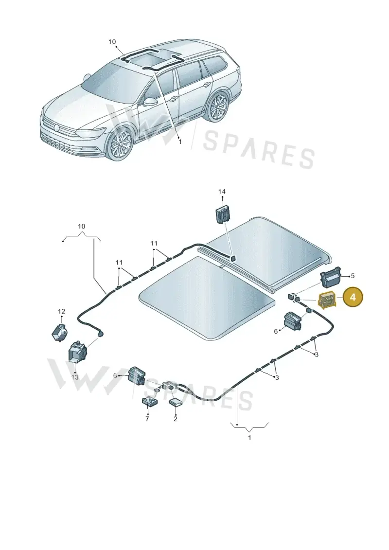 8E0972416A — Skoda Octavia (2019-2024) diagram 851972042, position 4
