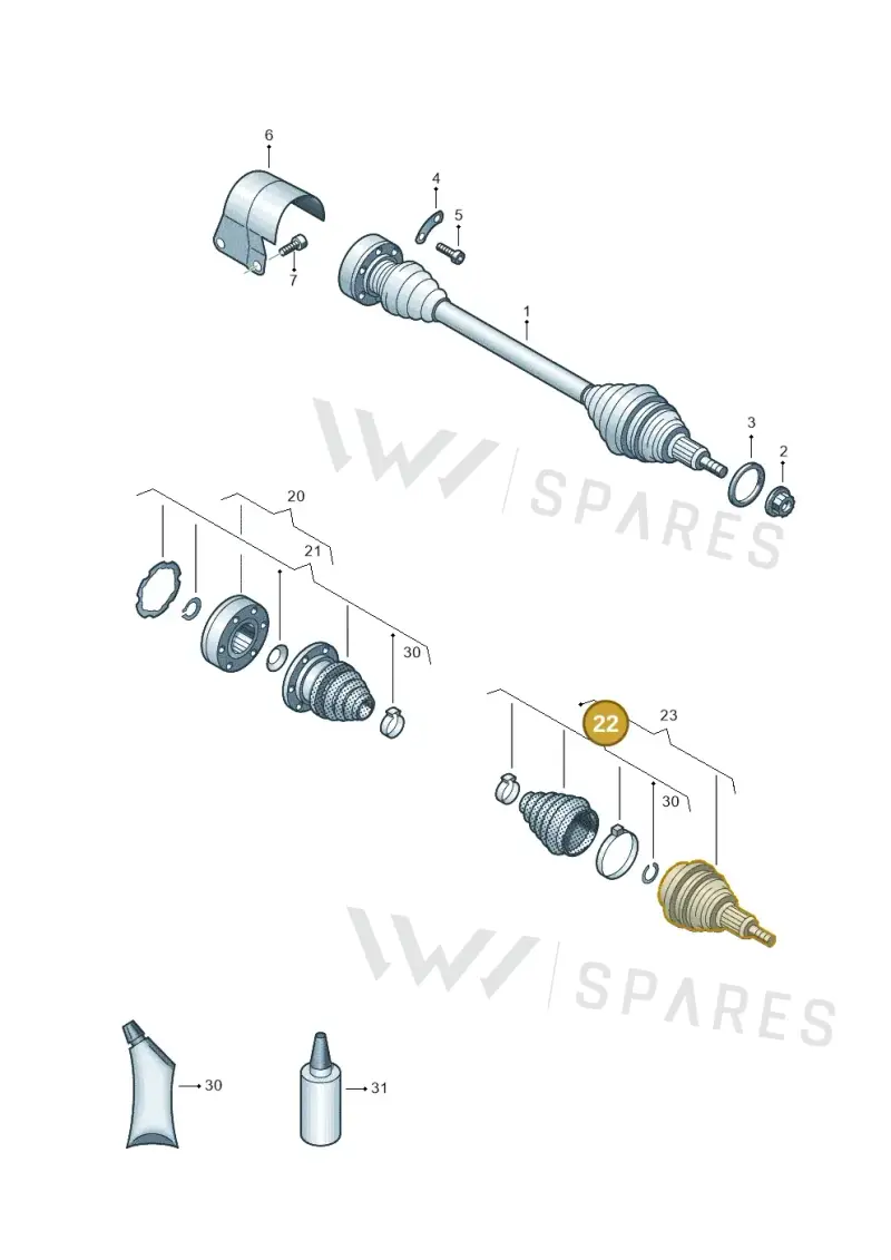 8J0498203 — Skoda Kamiq (2019-) diagram 837407320, position 22