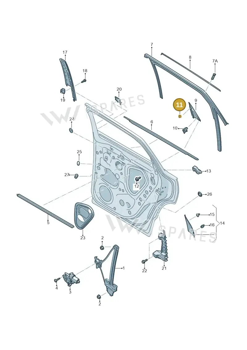 8K0839723 — Skoda Karoq (2017-2022) diagram 893839600, position 11