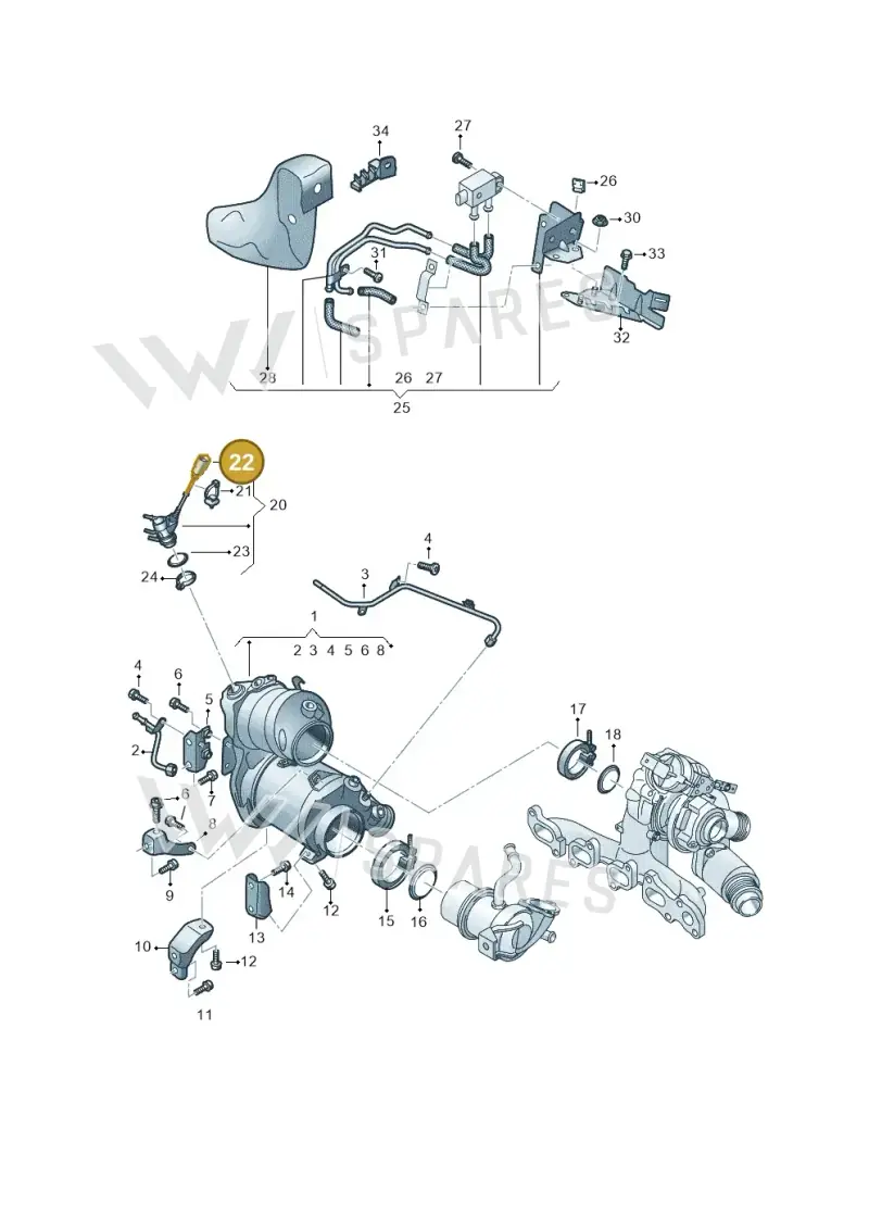 8K0973702A — Skoda Kodiaq (2024-) diagram 3j0253162, position 22