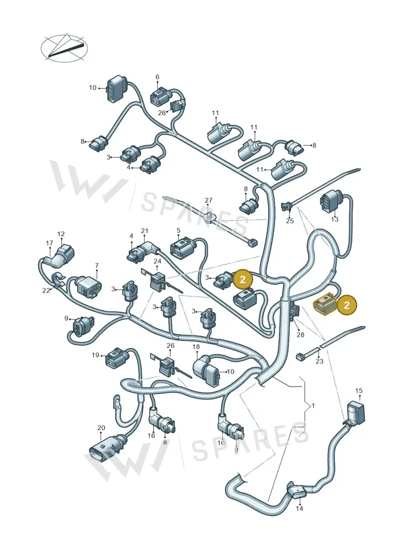 8K0973702D — Skoda Fabia (2021-) diagram 746971150, position 2