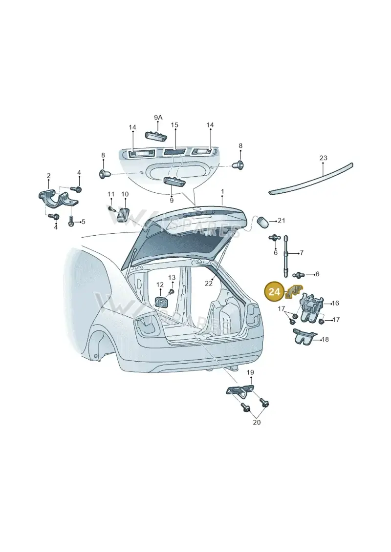 8K9827645 — Skoda Rapid (2012-2022) diagram 740827010, position 24