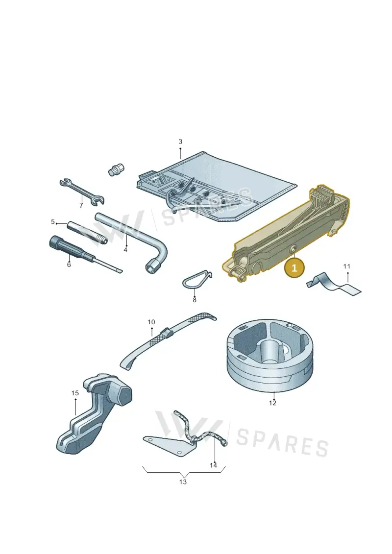 8L0011031A — Skoda SUPERB                 02> (2001-) diagram 265011100, position 1