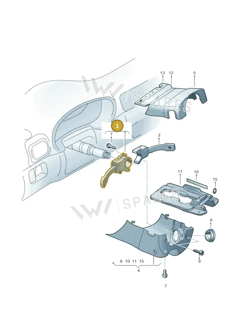 8L0953513L01C — Skoda FABIA/COMBI            05> (2004-) diagram 225953500, position 1